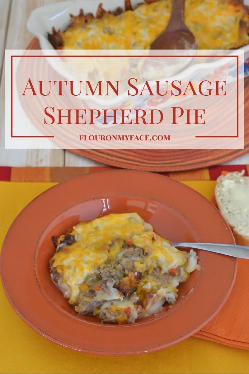 Autumn Sausage Shepherds Pie recipe via flouronmyface.com #ad #ClubTysonTwist