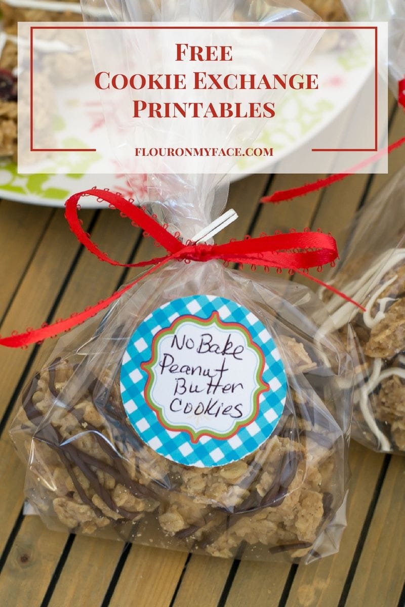 Easy Cookie Exchange Packaging Free Printable Round Labels - Flour On My Face