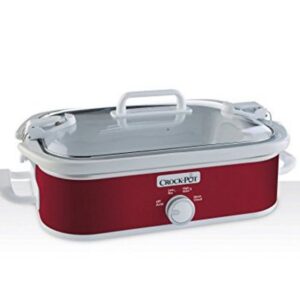 3.5 Manual Crock POt Casserole Slow Cooker Red
