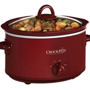 4 quart Crock Pot Oval Manual-Red