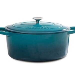 Crock Pot Artisan Cast Iron Dutch Oven 7 quart-Teal