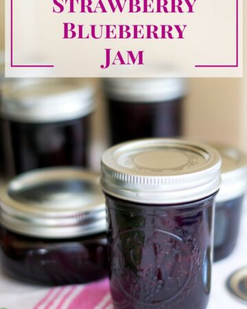 Strawberry Blueberry Jam recipe via flouronmyface.com