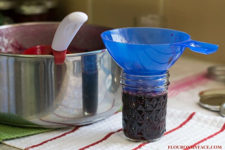 Homemade Strawberry Blueberry Jam recipe via flouronmyface.com