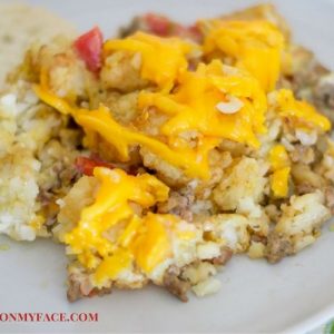 Tater Tot Casserole recipe via flouronmyface.com