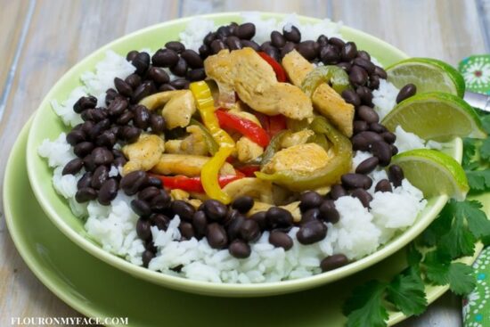 Margarita Lime Chicken Rice Bowls - Flour On My Face