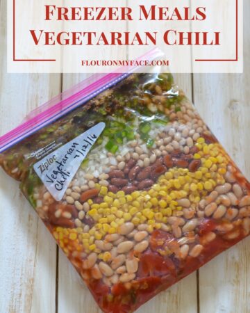 Freezer Meals Vegetarian Chili