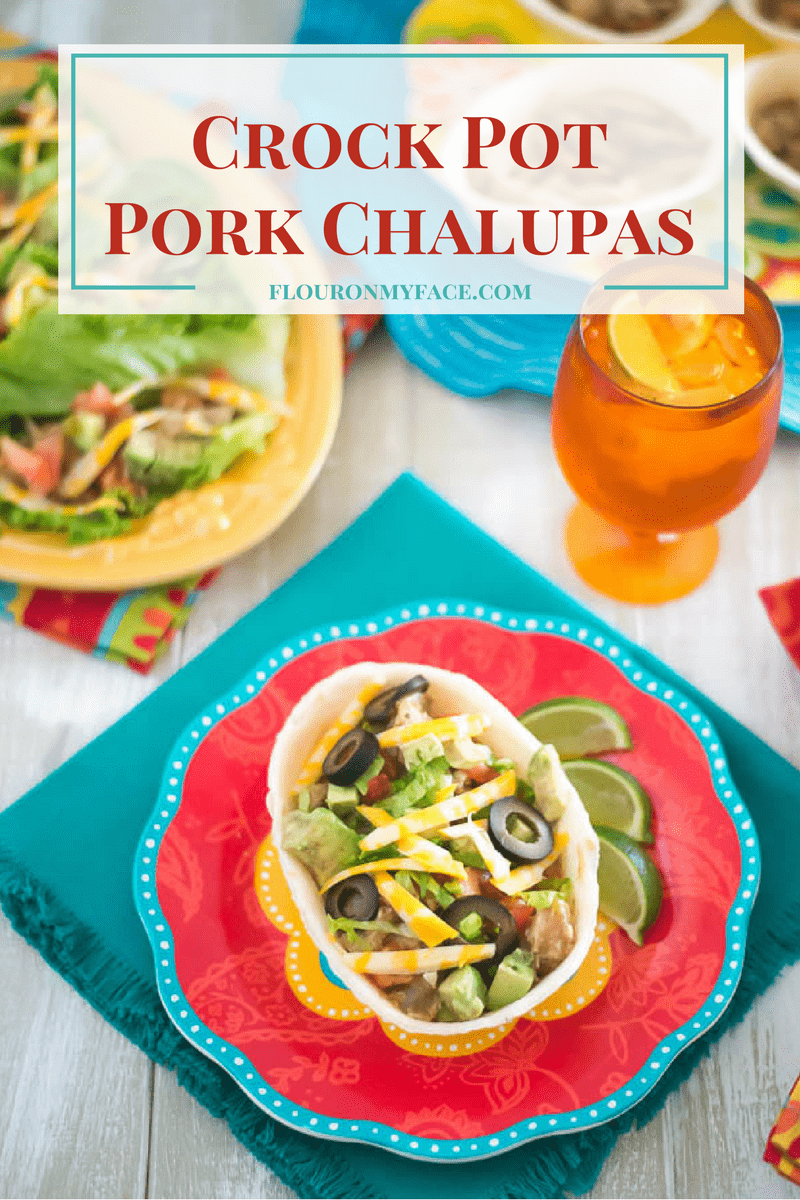 Crock Pot Pork Chalupas recipe