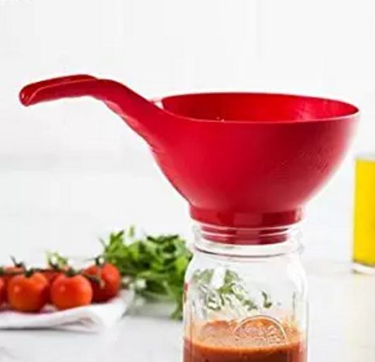 wide mouth canning funnel-red