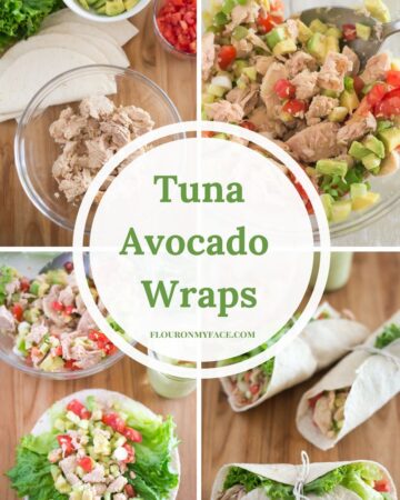 Healthy protein packed Tuna Avocado Wraps recipe #ad