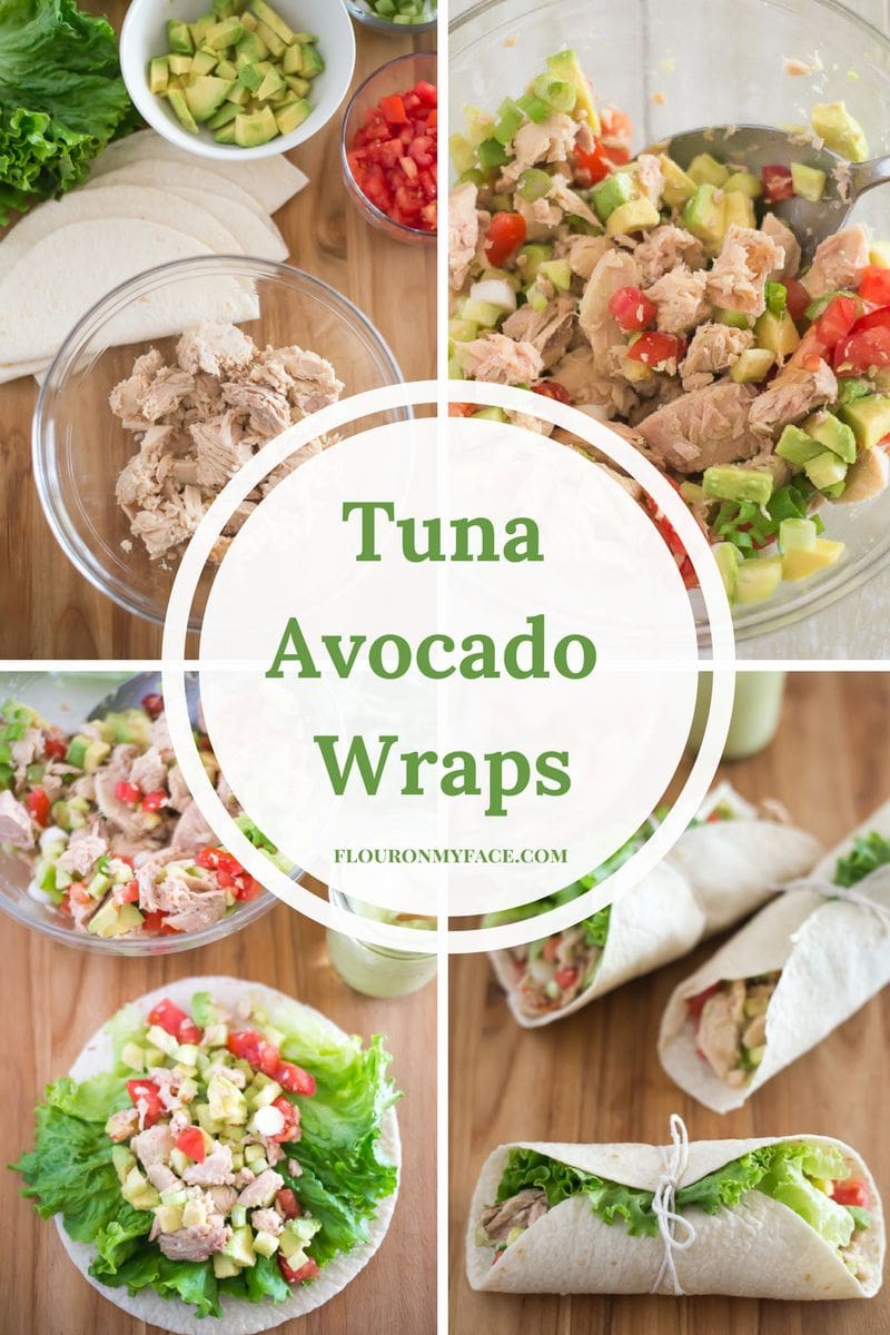 Healthy protein packed Tuna Avocado Wraps recipe #ad 