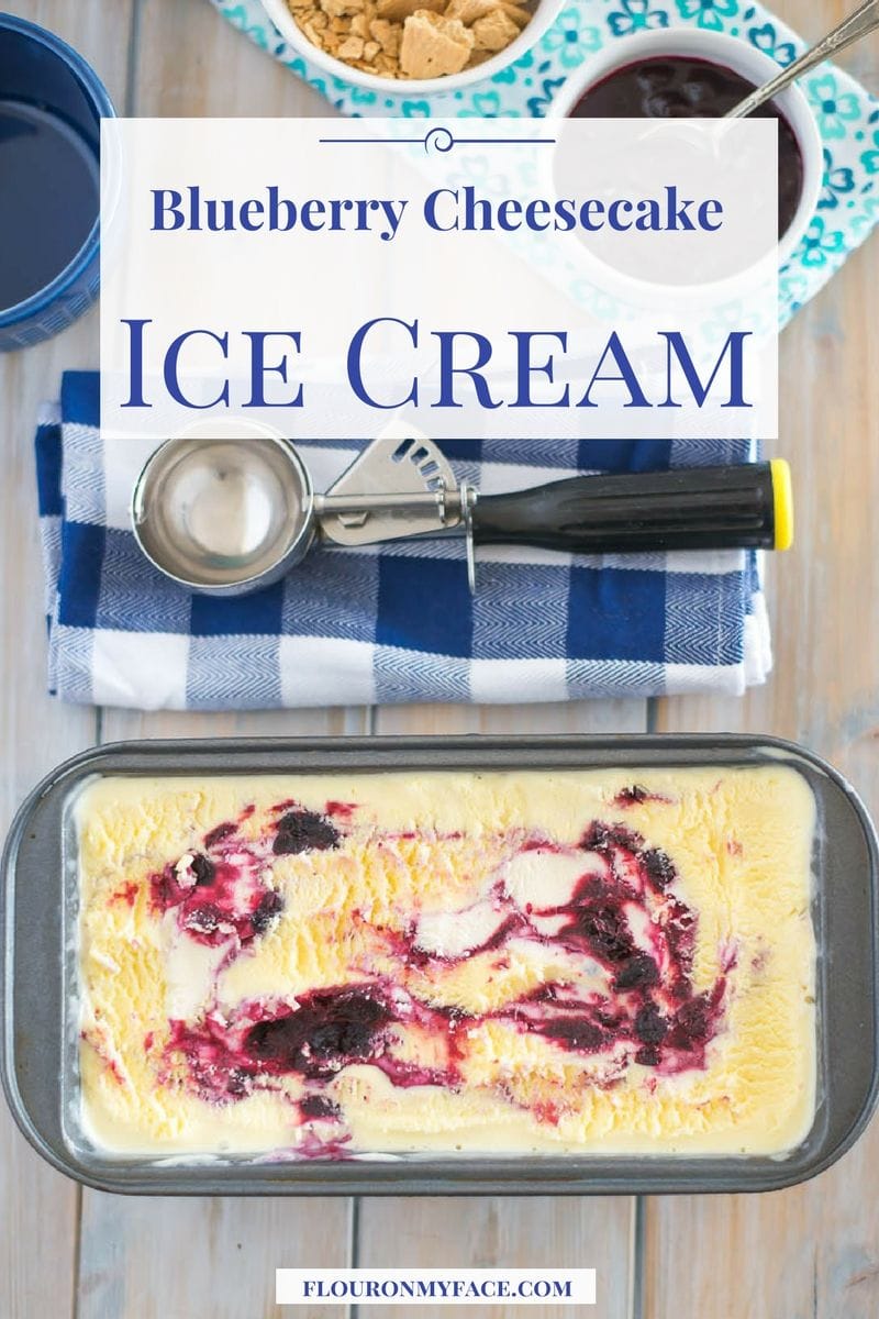 Blueberry Cheesecake Ice Cream Recipe #ad