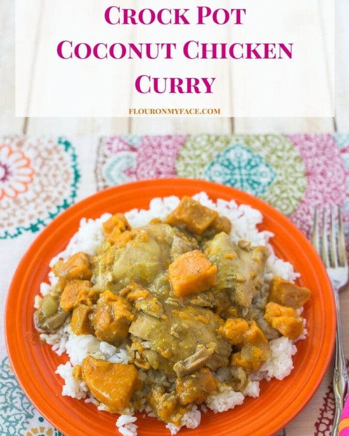 Crock Pot Chicken Curry made with coconut milk recipe