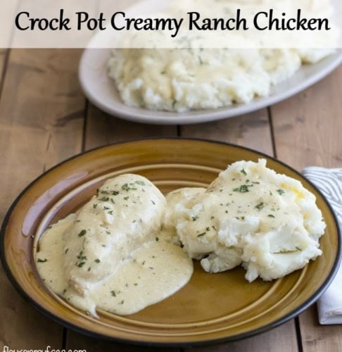 chicken cream cheese ranch dressing crock pot Crock Pot Creamy Ranch Chicken Recipe