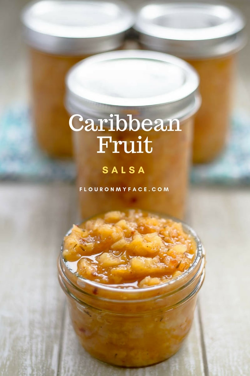 Caribbean Fruit Salsa via flouronmyface.com