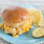 Crock Pot Hot Chicken Salad recipe via flouronmyface.com