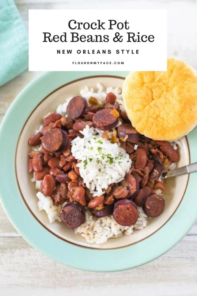 New Orleans Style Crock Pot Red Beans and Rice Flour On My Face
