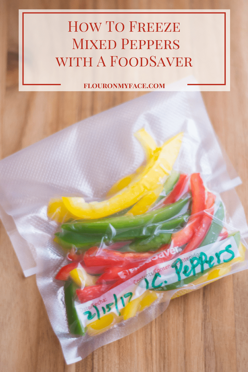 How To Freeze Sweet Bell Peppers via flouronmyface.com
