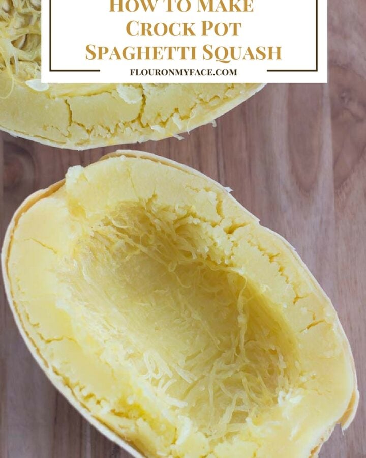 How To Make Crock Pot Spaghetti Squash via flouronmyface.com