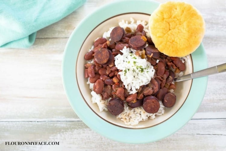 Easy New Orleans Red Beans made in the crock pot