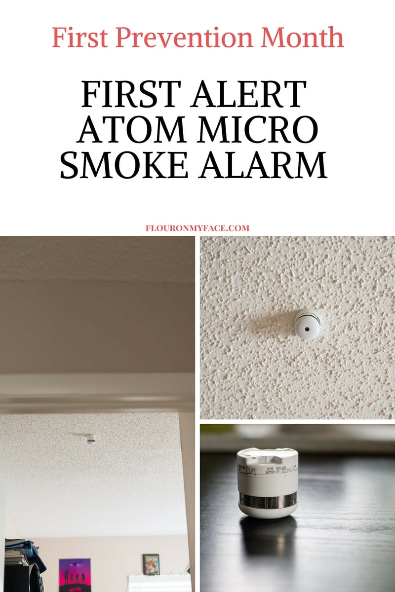 Newly installed First Alert Atom Photoelectric Micro Smoke Alarm
