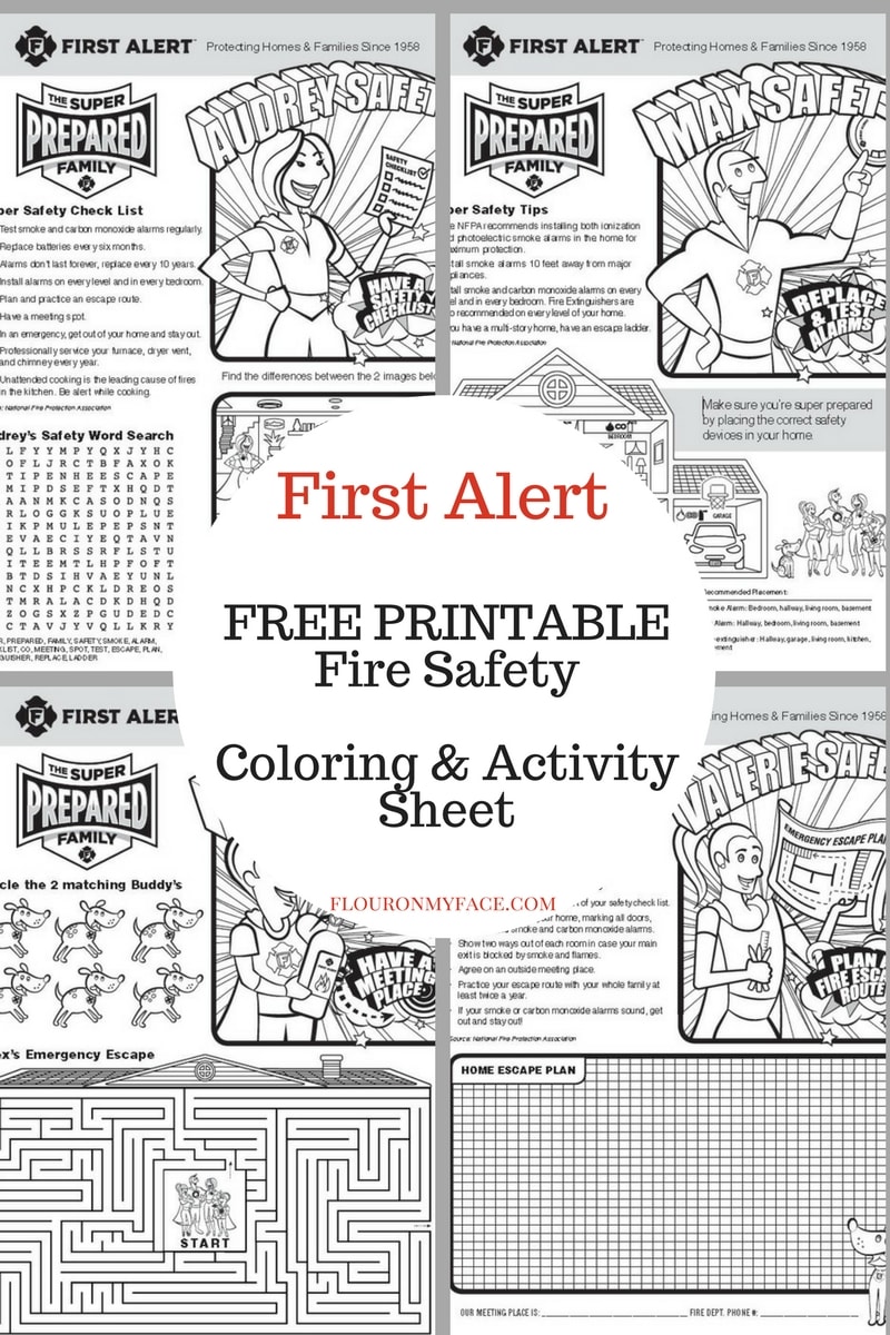 Free Printable Fire Safety Sheet preview