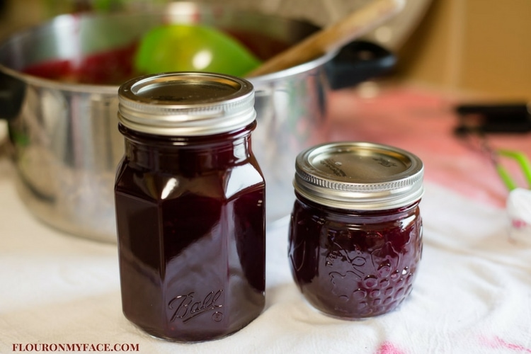 Homemade Cranberry Sauce canned in the Ball Sharing Jar
