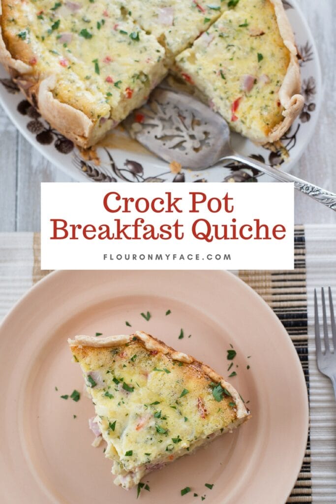 Fluffy Egg Crock Pot Breakfast Quiche Recipe - Flour On My Face