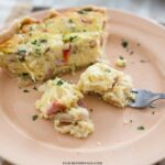 Fluffy eggs in this breakfast quiche recipe