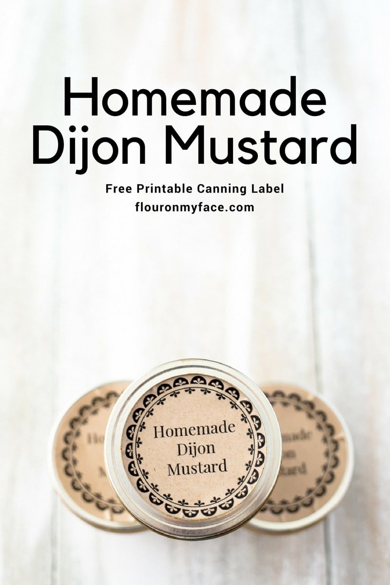 Printable Mustard Label