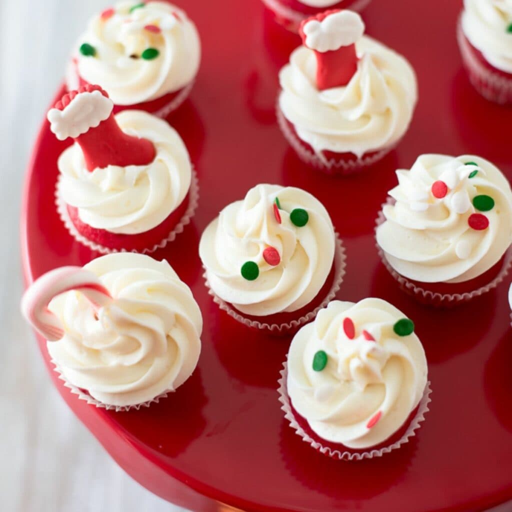 Holiday Sugar Cookie Cupcake Bites - Flour On My Face
