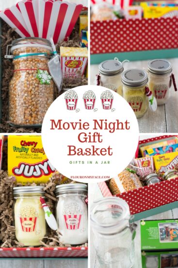 Movie Night Gift Basket - Gifts In a Jar - Flour On My Face