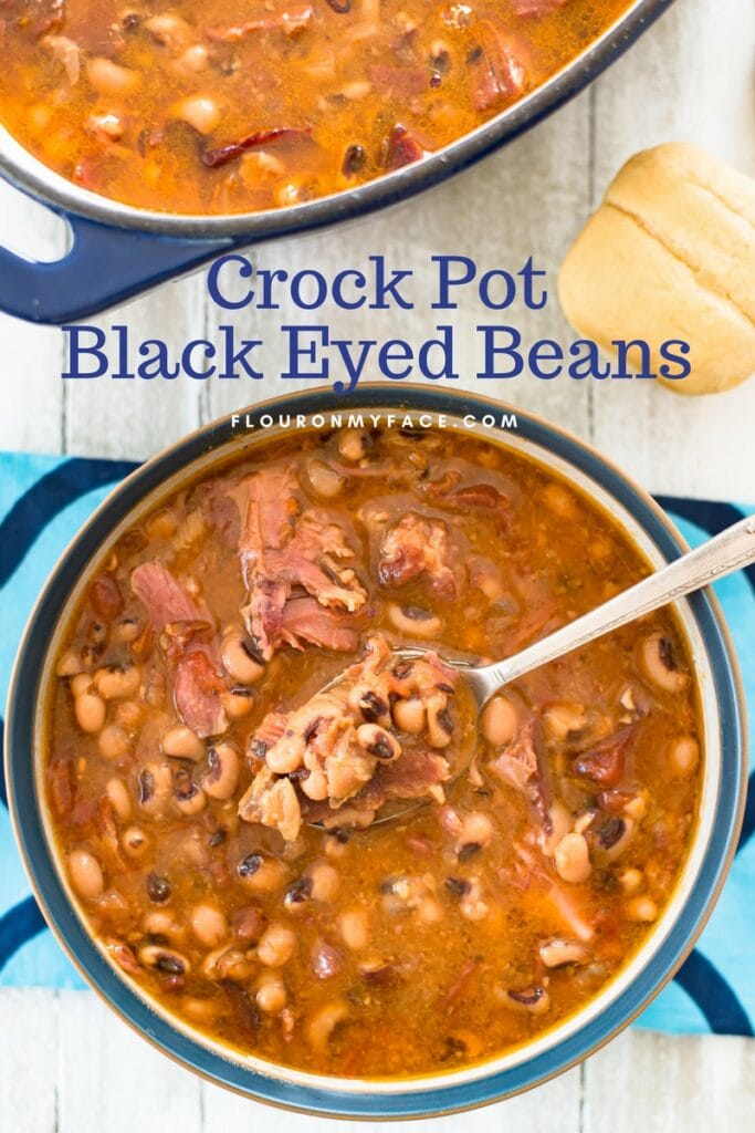 Crock Pot Black Eyed Beans - Flour On My Face