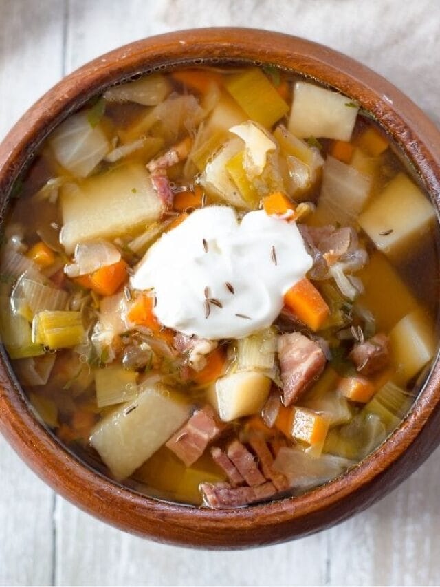 Crock Pot Ham Cabbage Potato Soup