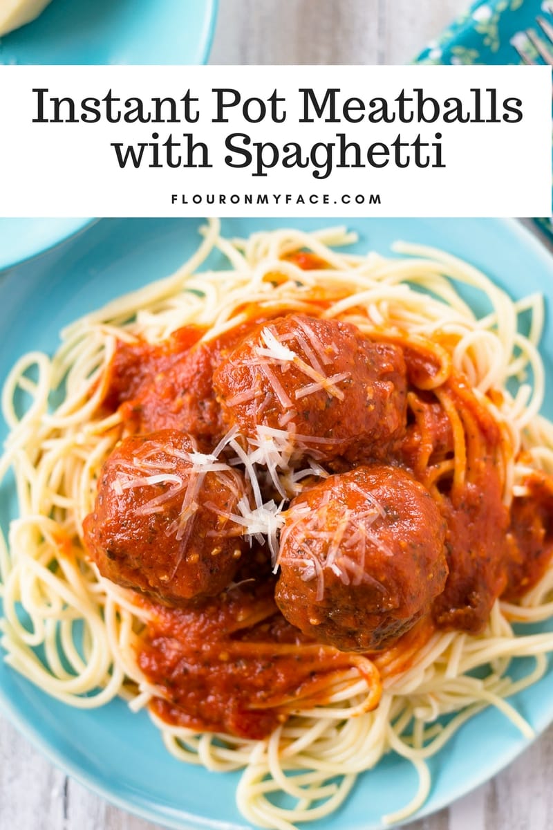 Homemade Instant Pot Meatballs with Spaghetti recipe