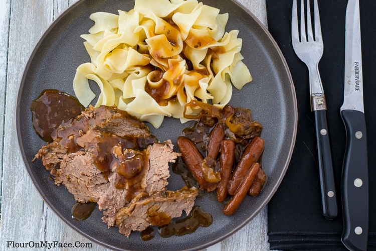 Crock Pot Mississippi Pot Roast - Flour On My Face