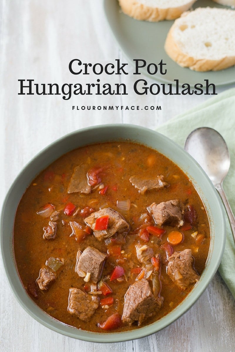 Traditionally made Crock Pot Hungarian Goulash recipe
