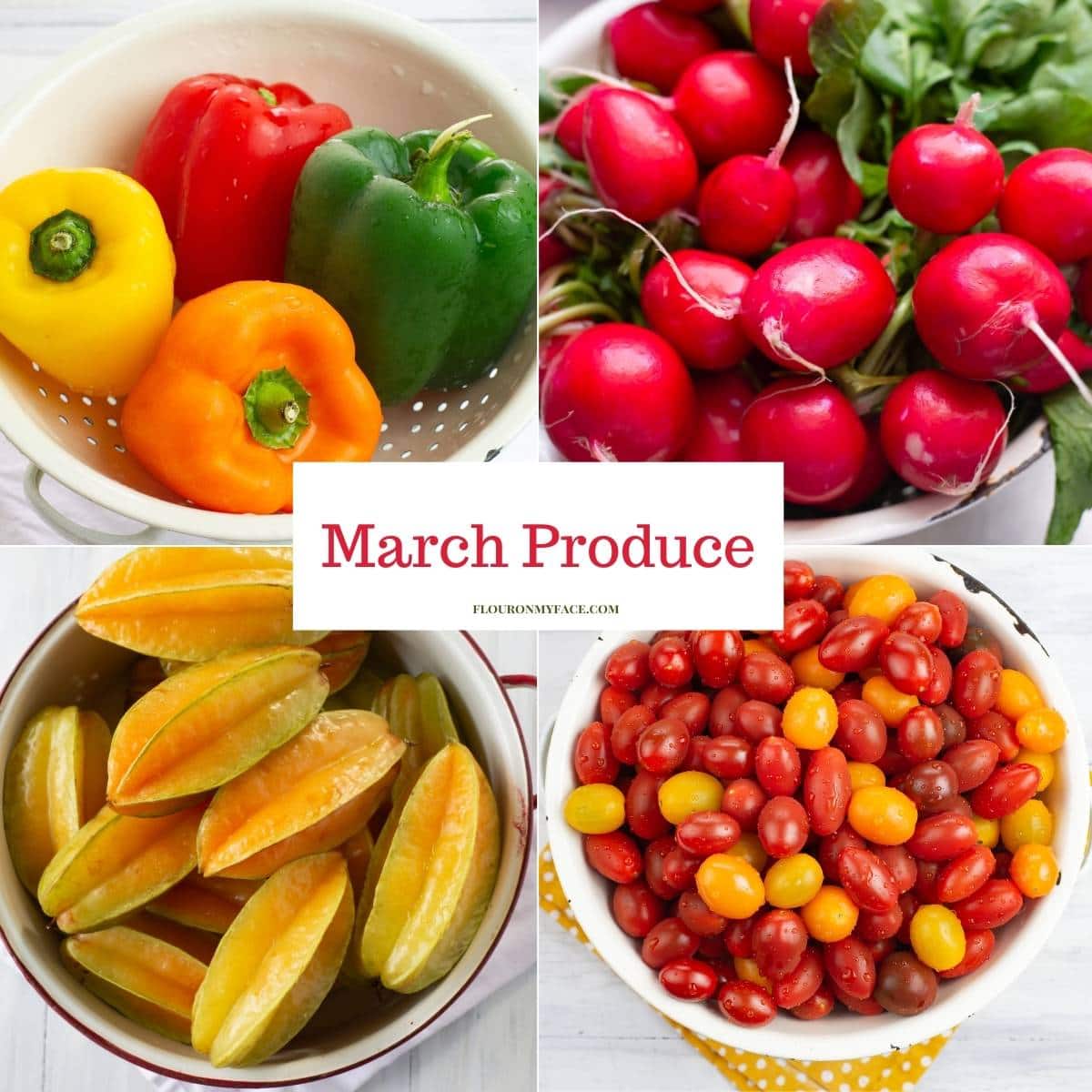 March Produce In Season Flour On My Face