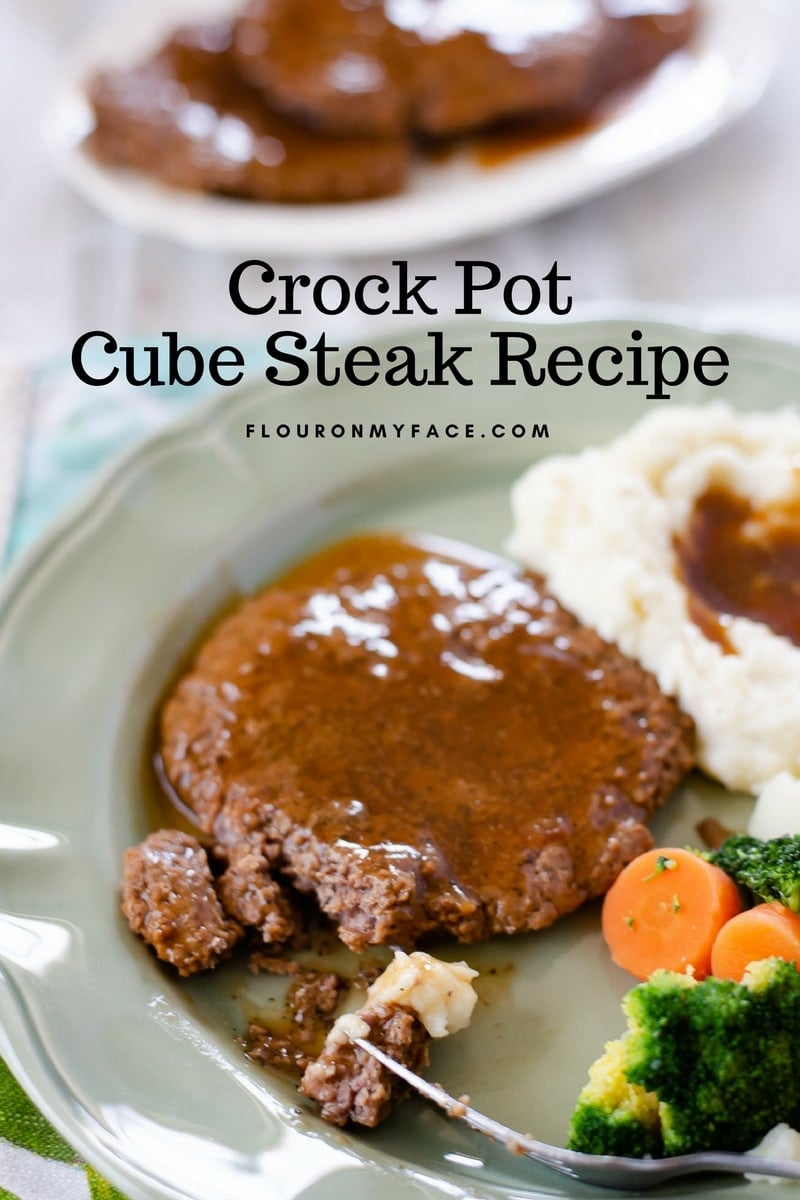 Easy Crock Pot Cube Steak with gravy recipe