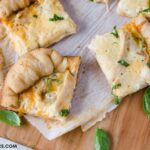 Crock Pot Chicken Alfredo Pizza recipe