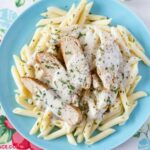Homemade Basil Alfredo Sauce recipe made with milk no cream or cream cheese