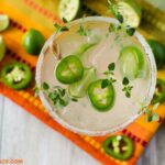 Jalapeno Margarita recipe with thyme simple syrup