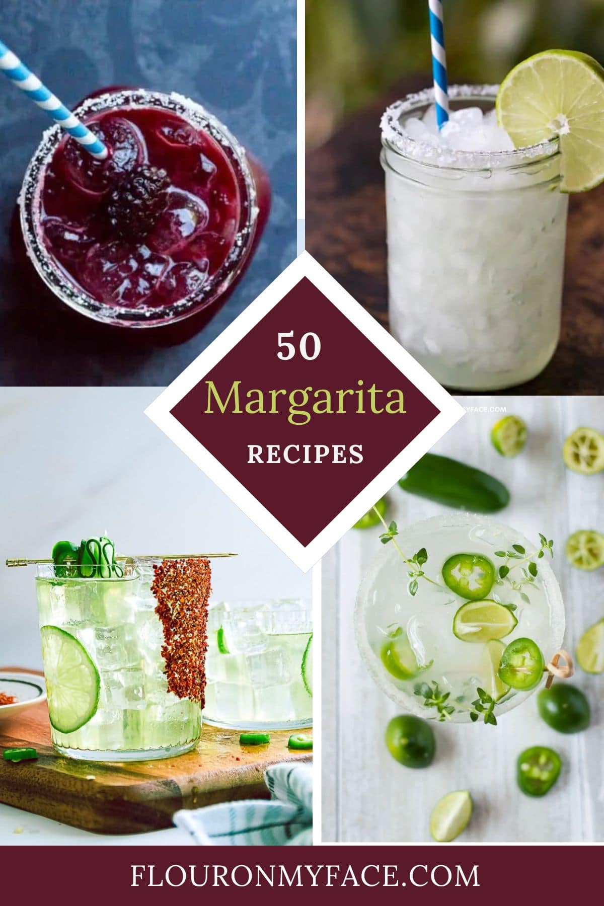 50 Margarita Recipes preview image.