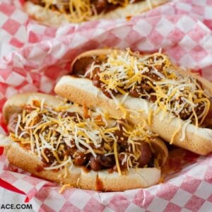 Easy Crock Pot Chili Cheese Dogs - Flour On My Face