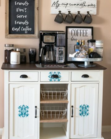 How to set up a coffee bar station at home.