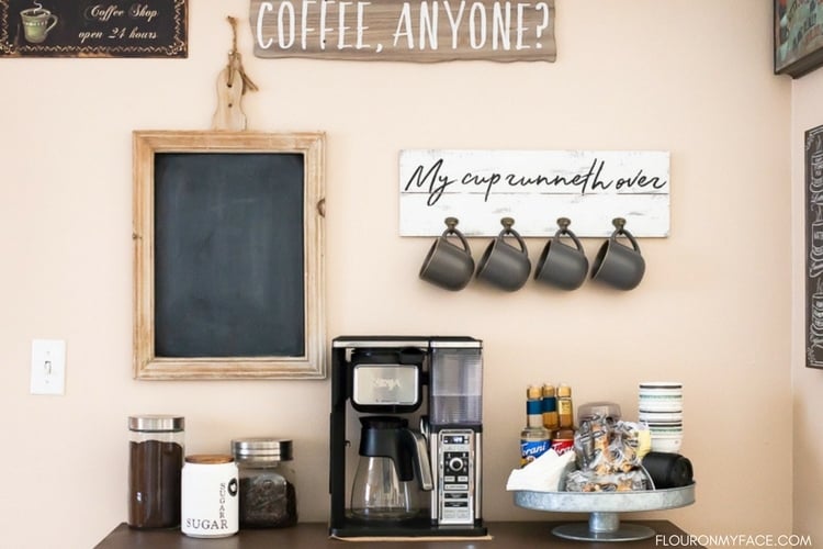 How To Make A DIY Coffee Bar at home.