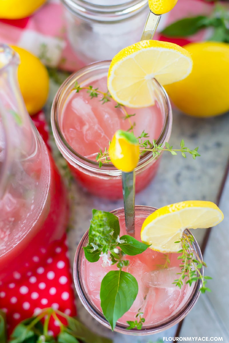 One the best ways to use fresh herbals is to make herbal simple syrup and use it to flavor lemonade and iced tea during the hot summer months. 