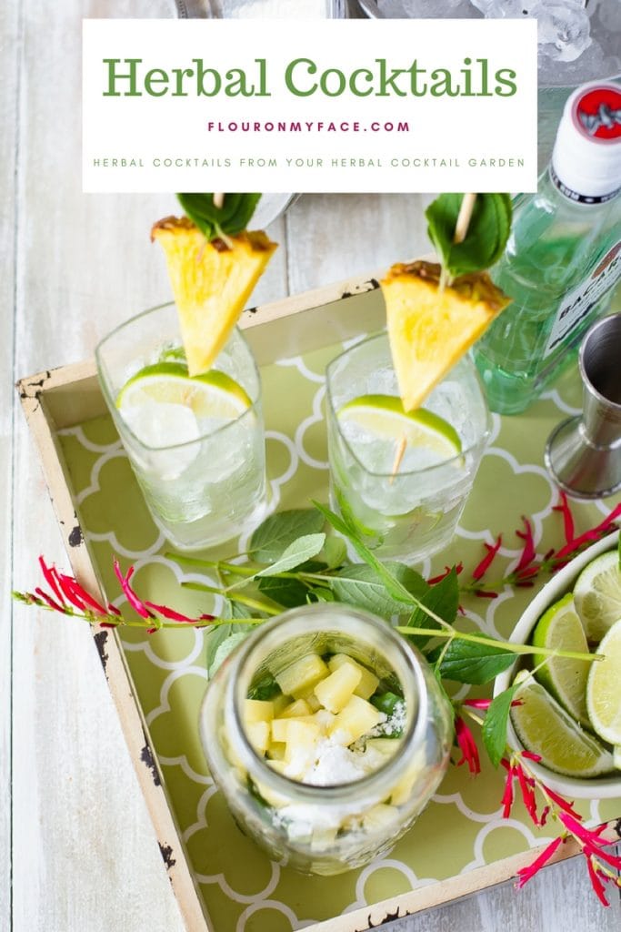 Sweet Summer Pineapple Sage Mojito recipe Flour On My Face