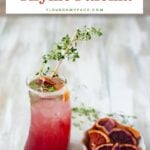 Blood Orange Thyme Paloma Cocktail Recipe