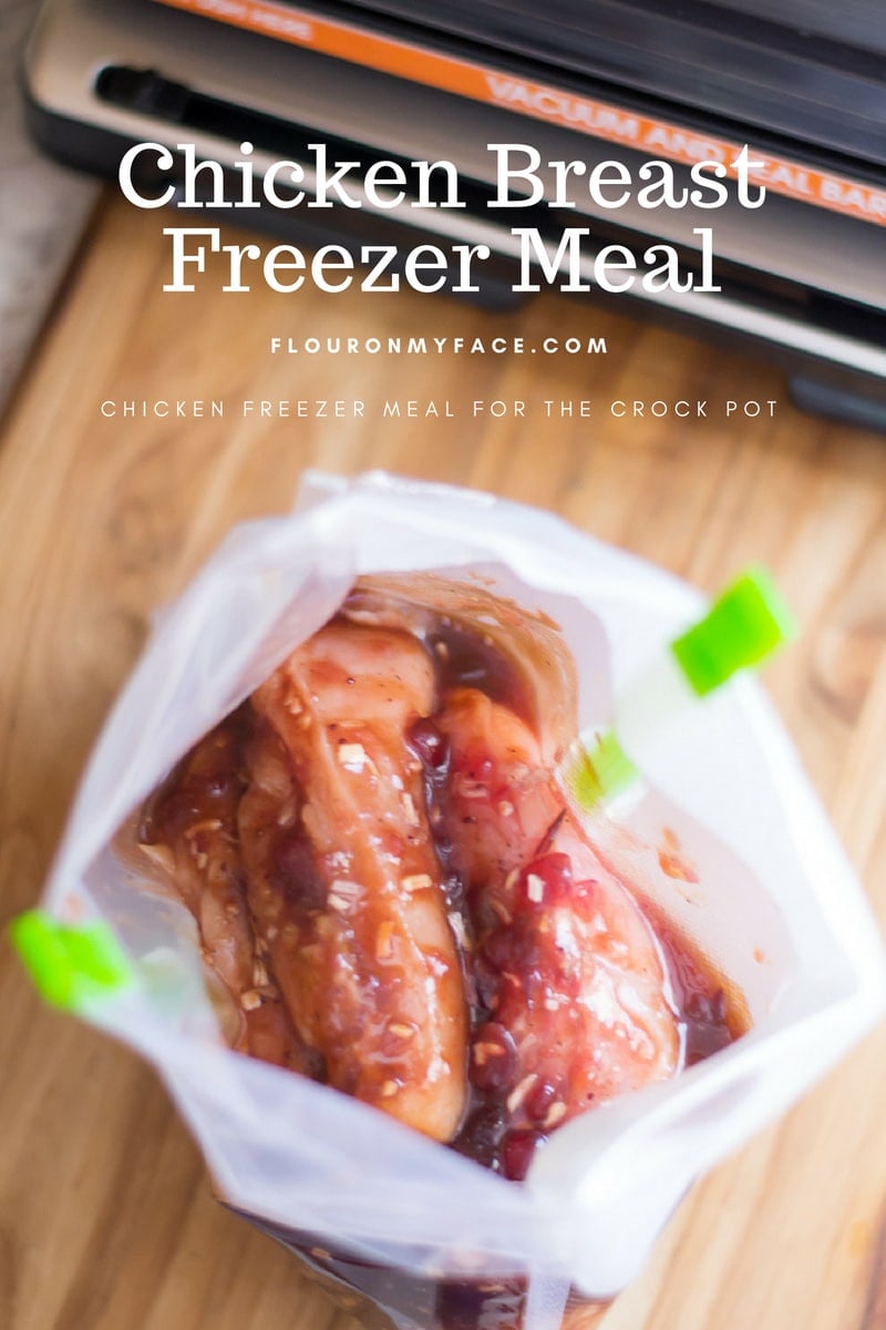 Making Chicken Breast Freezer Meal for the Crock Pot