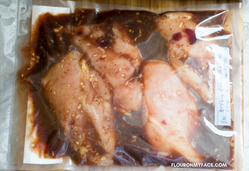 Crock Pot Chicken Freezer Meal recipe with boneless chicken